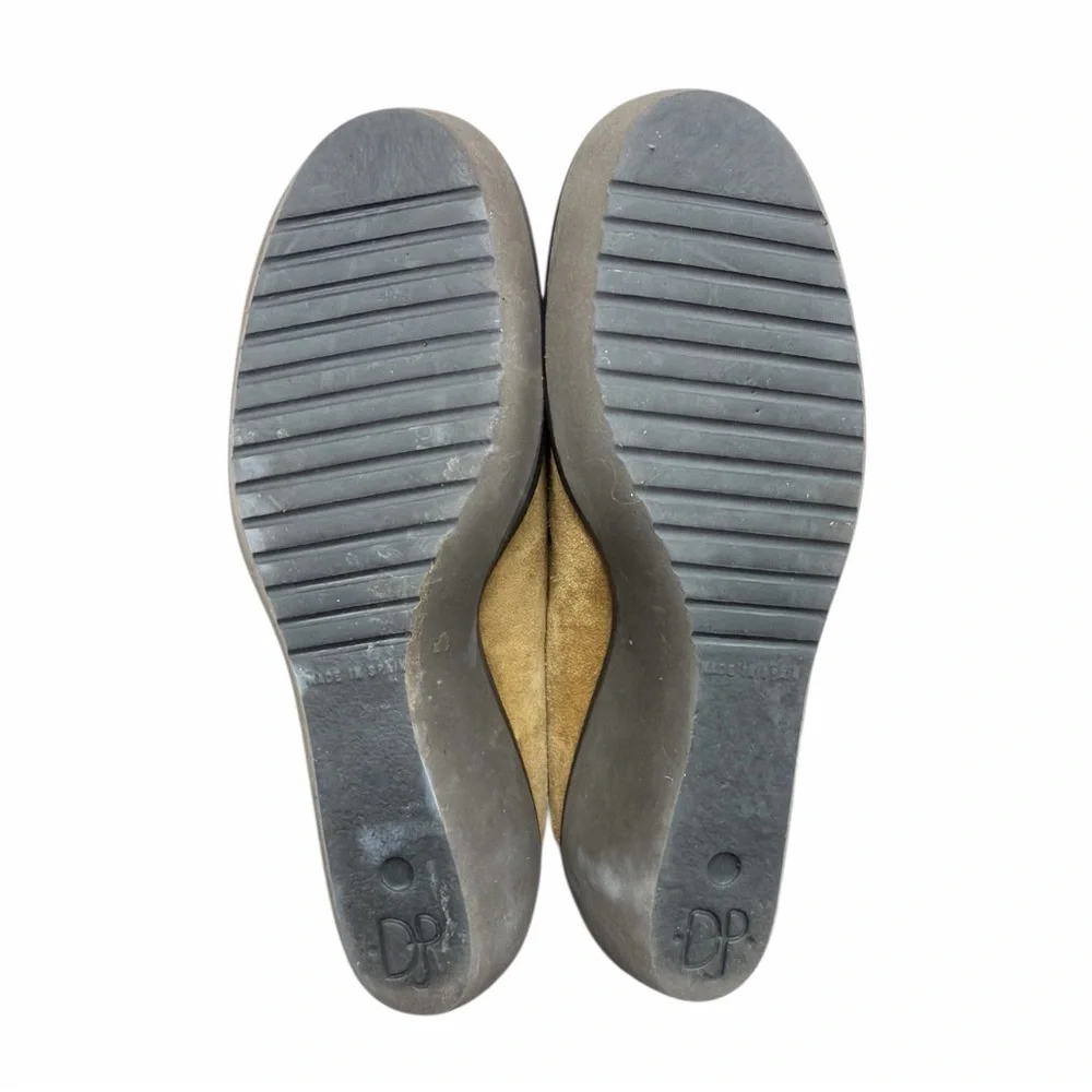 Donald J. Pliner Tan Suede Wedge Loafers
